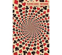 Playing Cards Notebook: 120-page Blank, Lined Writing Journal for Card Players - Makes a Great Gift for Anyone Who Plays Cards (5.25 x 8 Inches / Red and Black)