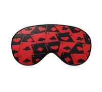 Playing Cards Red Black Ace Sleep Mask Eye Mask Travel Eye Cover