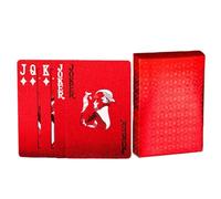 Playing Cards - Waterproof Red Deck with Dragon Backing | Card Deck for Chinese New Year and Dou Dizhu | Classic Trick Cards for Game Night | Handling