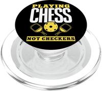 Playing Chess Not Checkers Smart Pickleball Strategy PopSockets PopGrip for MagSafe