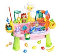 Playing-Electric Removable Pool Games, Adjustable Play Set for Summer Kitchen Table - Interactive for Boys and Girls Indoor Garden Yard Patio Pool on the Beach
