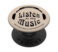 Playing for Change Listen to the Music Black Logo PopSockets Adhesive PopGrip