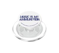 Playing for Change Music Is My Ammunition Blue Logo PopSockets PopGrip for MagSafe
