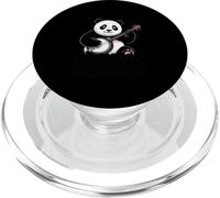 Playing For Food Guitar Musician Panda PopSockets PopGrip for MagSafe