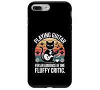 Playing Guitar For An Audience Of One Fluffy Critic Cat Case for iPhone 7 Plus/8 Plus