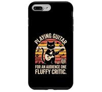 Playing Guitar For An Audience Of One Fluffy Critic Cat Case for iPhone 7 Plus/8 Plus