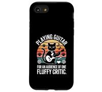 Playing Guitar For An Audience Of One Fluffy Critic Cat Case for iPhone SE (2020) / 7/8