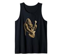 Playing Guitar Rock Music Sasquatch Tank Top