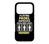 Playing Padel Improves Memory - Funny Padel Case for iPhone 17 Pro