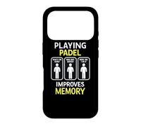 Playing Padel Improves Memory - Funny Padel Case for iPhone 17 Pro