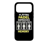 Playing Padel Improves Memory - Funny Padel Case for iPhone 17 Pro Max