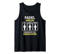 Playing Padel Improves Memory - Funny Padel Tank Top