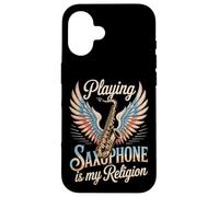 Playing Saxophone Is My Religion Music Lover Case for iPhone 16