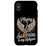 Playing Saxophone Is My Religion Music Lover Case for iPhone X/XS