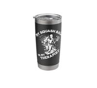 Playing Squash Therapy Squash Therapist Squash Ball Squash Stainless Steel Insulated Tumbler