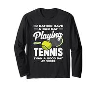 Playing Tennis Player Bad Day at Work Long Sleeve T-Shirt