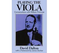 Playing the Viola by David Dalton, Janos Starker - 9780198161950