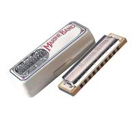 Playing Type Chromatic Harmonicamusical Instrument 10 Hole 20 Tone Harp With Case Harmonicas for Beginners (Color : Key Bb)