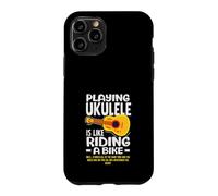 Playing Ukulele Is Like Riding A Bike Funny Musician Case for iPhone 11 Pro
