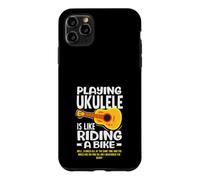 Playing Ukulele Is Like Riding A Bike Funny Musician Case for iPhone 11 Pro Max