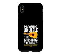 Playing Ukulele Is Like Riding A Bike Funny Musician Case for iPhone XS Max