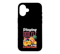 Playing Ukulele Is My Superpower Hawaiian Music Player Case for iPhone 16