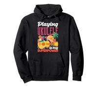 Playing Ukulele Is My Superpower Hawaiian Music Player Pullover Hoodie