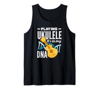 Playing Ukulele It's in My DNA Musician Tank Top