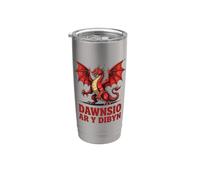 Playing with Fire Rugby Red Dragon Stainless Steel Insulated Tumbler