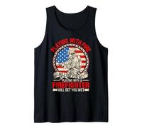 Playing with Fire Will Get You Burnt Firefighter Rescue Tank Top