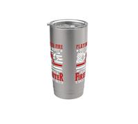 Playing with Fire Will Get You Burnt Rescue Firefighter Stainless Steel Insulated Tumbler