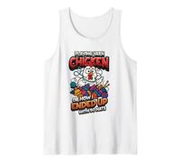 Playing Yarn Chicken Funny Knitting Crochet Yarn Tank Top