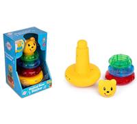 Playkidiz Musical Bear Ring Stacker, Stacking Rings Toy with Lights and Sounds for Toddlers - Sensory and Educational Toy for Girls and Boys, Great Birthday Gift