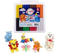 Playkidiz Polymer Clay Kit - Polymer Play Dough Starter Set Accessories & Modeling Educational DIY - Best Home Crafts Gift for Kids - Bright Colour