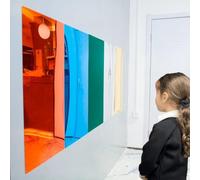 Playlearn 5 Extra Large Sensory Self Adhesive Acrylic Mirror for Autism&Special Needs Kids-Plastic Mirrors for Children Mirror Boost Emotional Learning-Stick On Wall Mirrors for Anxiety Relief