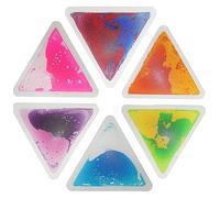 Playlearn 6Pcs Lava Floor Tiles Sensory Toy Durable & Non Slip Mat- 33x33cm Lava Tiles Sensory Mats for Autistic Children- Liquid Sensory Floor Decorative Tiles Ideal for Children Playrooms