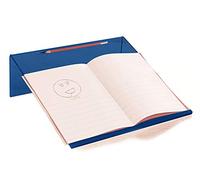 Playlearn Blue Acrylic Ergonomic Writing Slope, Fully Transparent, Extra Wide for Better Writing Posture, 20 Degree Angle, Anti Slip with Pen Holder - Educational & SEN Resource