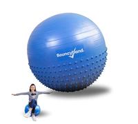 Playlearn BouncyBand Dual Sensory Exercise Ball for Kids with Half Pimpled Surface 55cm for Sitting, Bouncing, Rocking Gym Ball