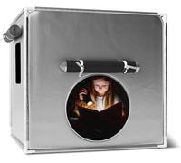 Playlearn Calm Down Tent - 1m x 1m Blackout Pop Up Sensory Tent for Children with Anxiety, Autism, ADHD