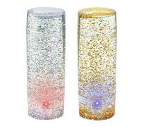 Playlearn Gold & Silver Glitter Shake/Shine Sensory Mood Lamp - Set of 2
