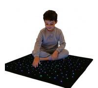 Playlearn LED Sensory Carpet - 95cm x 95cm, Calming Starry Vision with Touch Activated Color Changing LED Lights