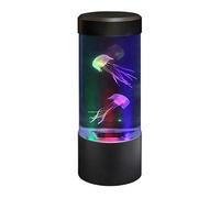 Playlearn Mini Jellyfish Aquarium Lamp Electric Jellyfish Fake Fish Aquarium Tank- LED Fantasy Jellyfish Lamp Colour Changing Mood Luminous Flux Light, Black