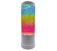 Playlearn Rainbow Glitter Lamp - Colour Changing Lamp for Kids, Battery Operated Sensory Light Toy, Glittery Table Lamp with Calming Visual Effects, Safe & Portable Lighting for Bedrooms, Playrooms