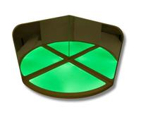 Playlearn Sensory 3 Way Exploration Mirror with LED Light Up Base - Interactive Corner Mirror with Glass-Free Acrylic Panels, Sensory Equipment for Sensory Rooms, Classrooms, Nurseries & Home