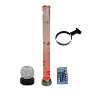 Playlearn Sensory 90cm Bubble Tube Colour Changing LED Light Bubble Fish Mood Lamp & Remote, Wall Bracket & Light-Up Glitter Ball, Complete Sensory Set for Ultimate Relaxation and Stimulation