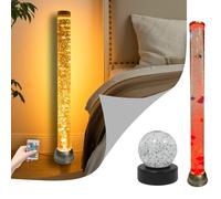 Playlearn Sensory Bubble Tube & Remote 90cm with Light-Up Glitter Ball - Bubble Tower Lamp Mesmerizing Aquarium Experience with Color-Changing LED Lights - Perfect for Sensory Stimulation