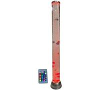 Playlearn Sensory Bubble Tube with Remote 90cm Colour Changing LED Light Bubble Fish Mood Lamp with Colourful Artificial Fishes, Sensory Relaxing