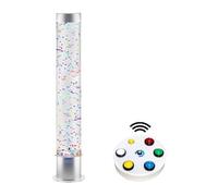 Playlearn Sensory Colour Changing Jumbo Bubble Tube Extra Wide With Floating Balls - 150cm LED Novelty Light With Button Remote Controller for Sensory Stimulation -Ideal for Office & Kid's Room