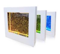 Playlearn Sensory Light 22cm Glitter Filled Square for