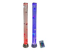 Playlearn Sensory Tube & Remote 90cm (2 Pack), Double Fish LED Colour Changing Bubble Lamp Aquarium Experience for ADHD and Sensory Stimulation